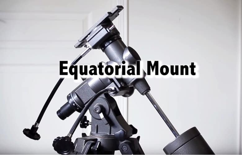 Equatorial Mounts compensate the earths rotation