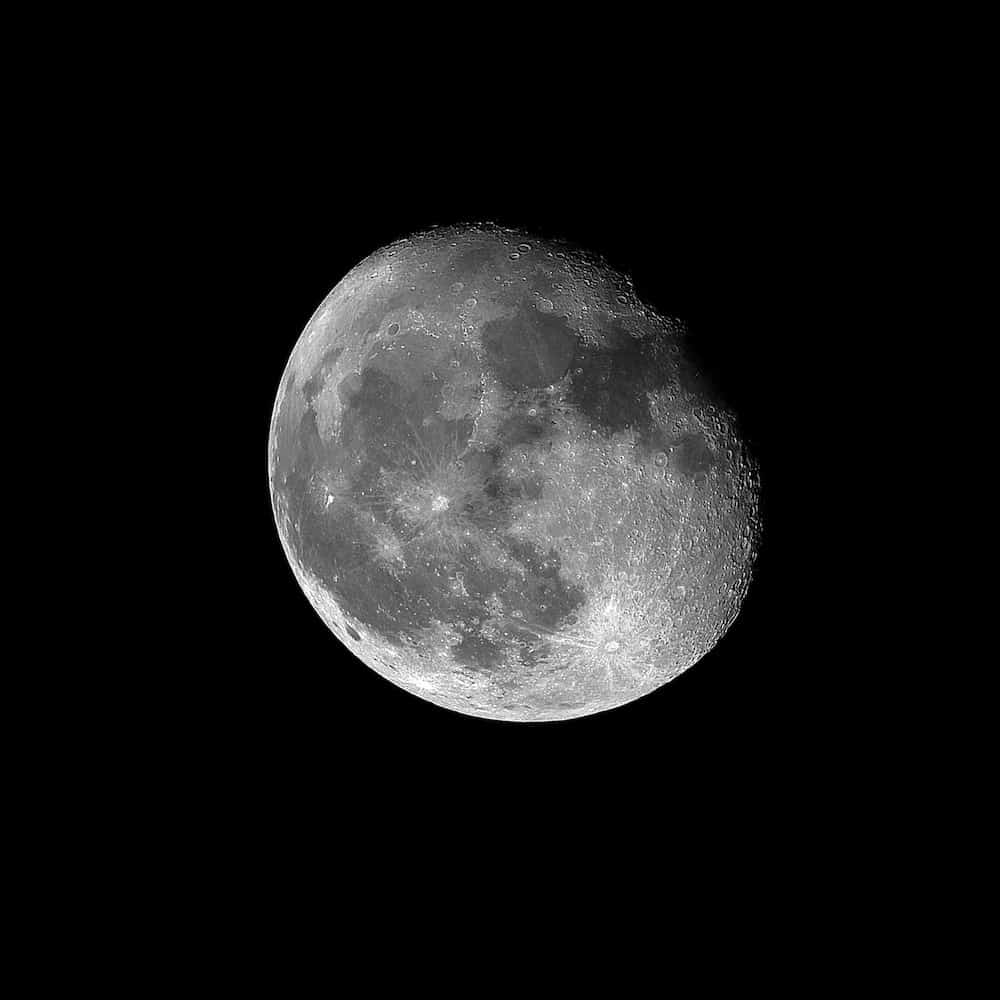 the moon photographed