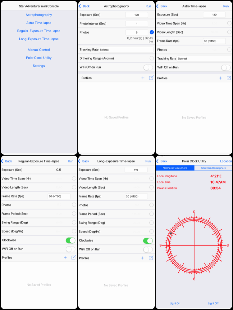 SAM Console app screenshots