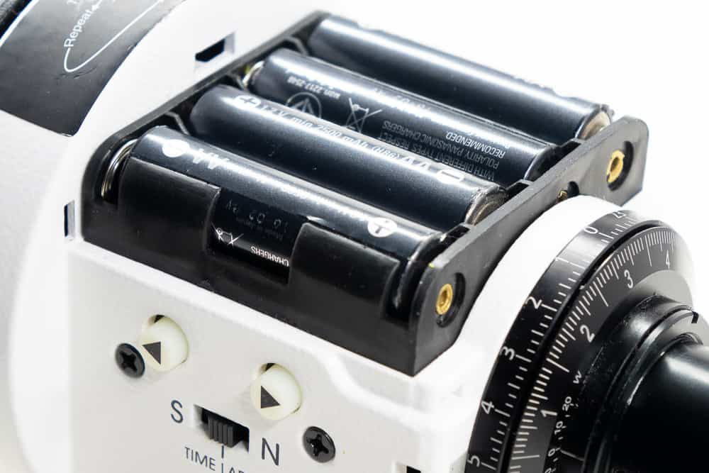 battery compartment of the skywatcher