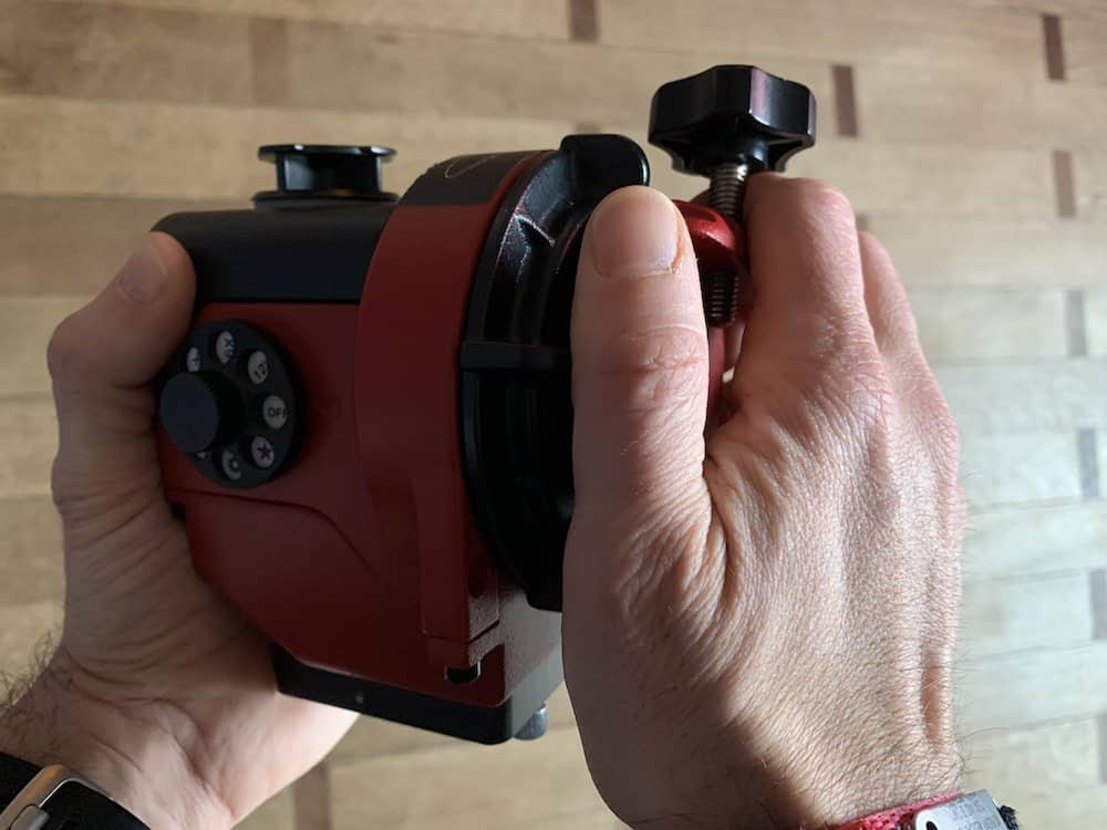 Testing for play in rotational axis
