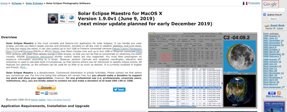 Solar Eclipse Maestro's homepage
