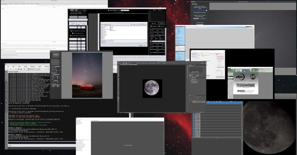 large range of astro stacking software to choose