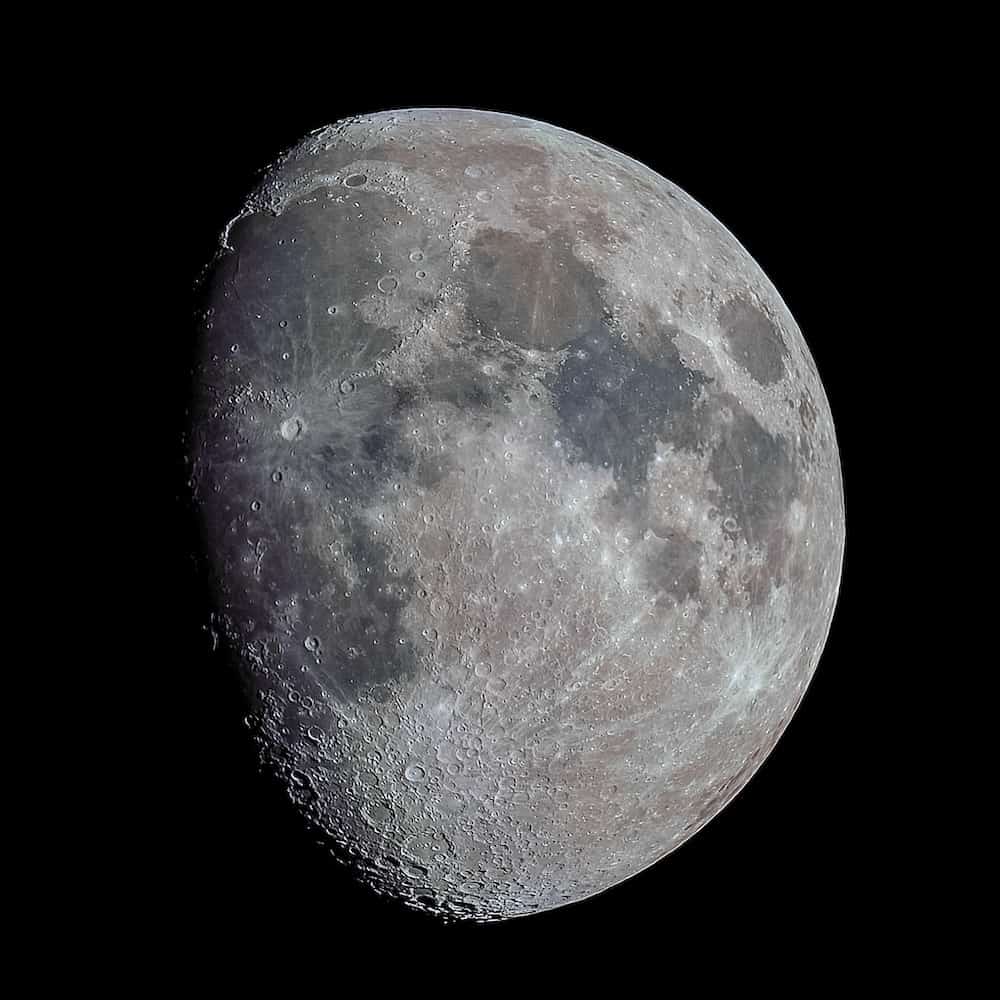Moon taken using a SkyWatcher Az-GTI alt/az mount