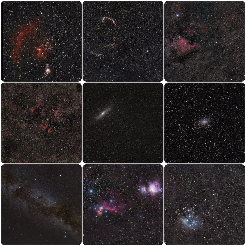 polar aligned deep-sky image examples