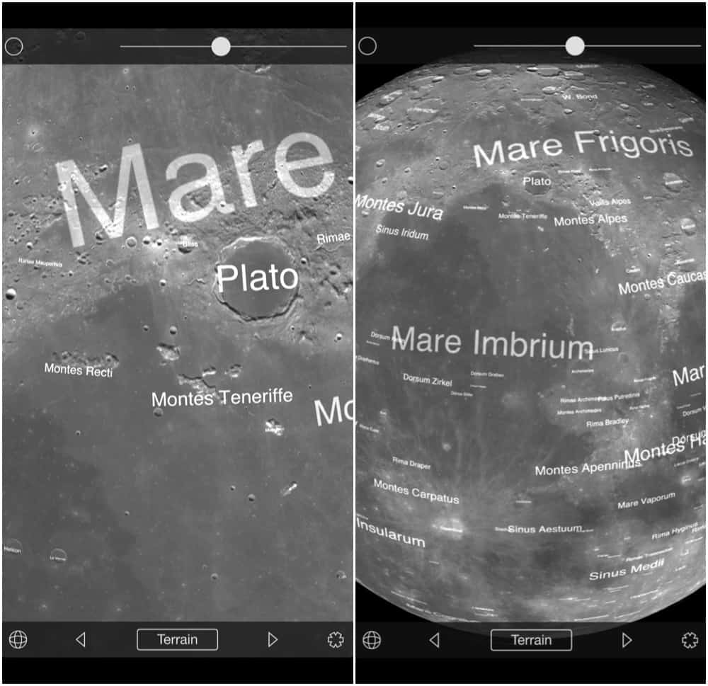 location of Plato on the Moon