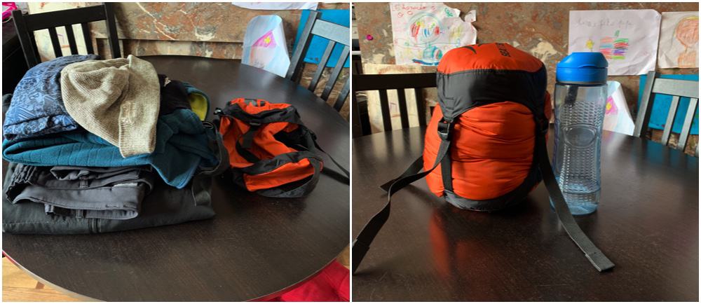 pack all your clothes in a small package