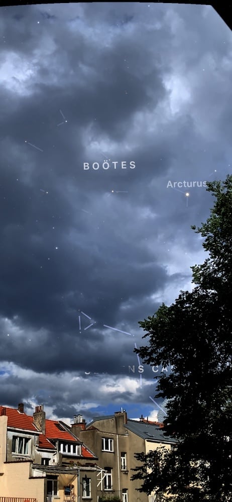 Augmented reality in Sky Guide