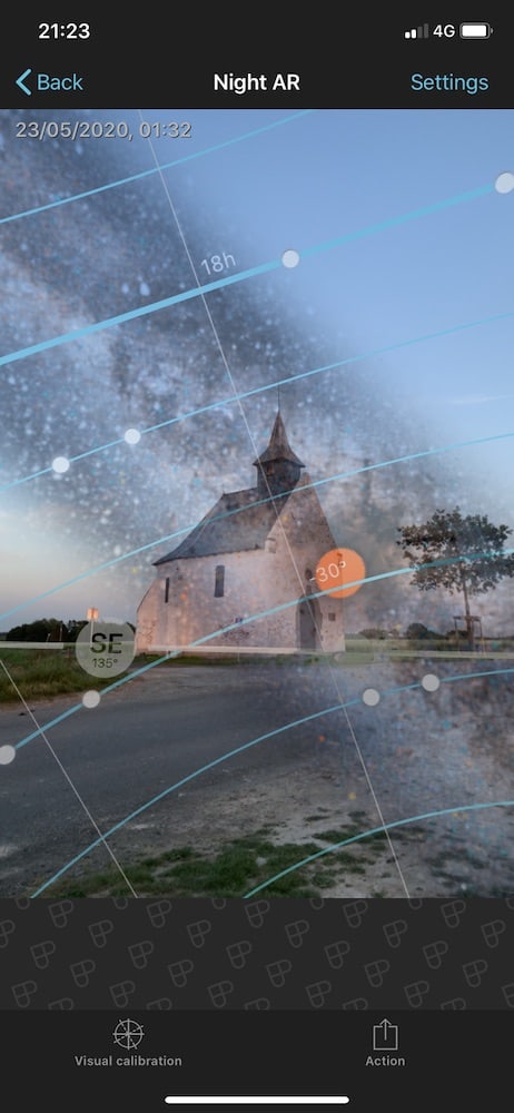 PhotoPills augmented reality of milky way