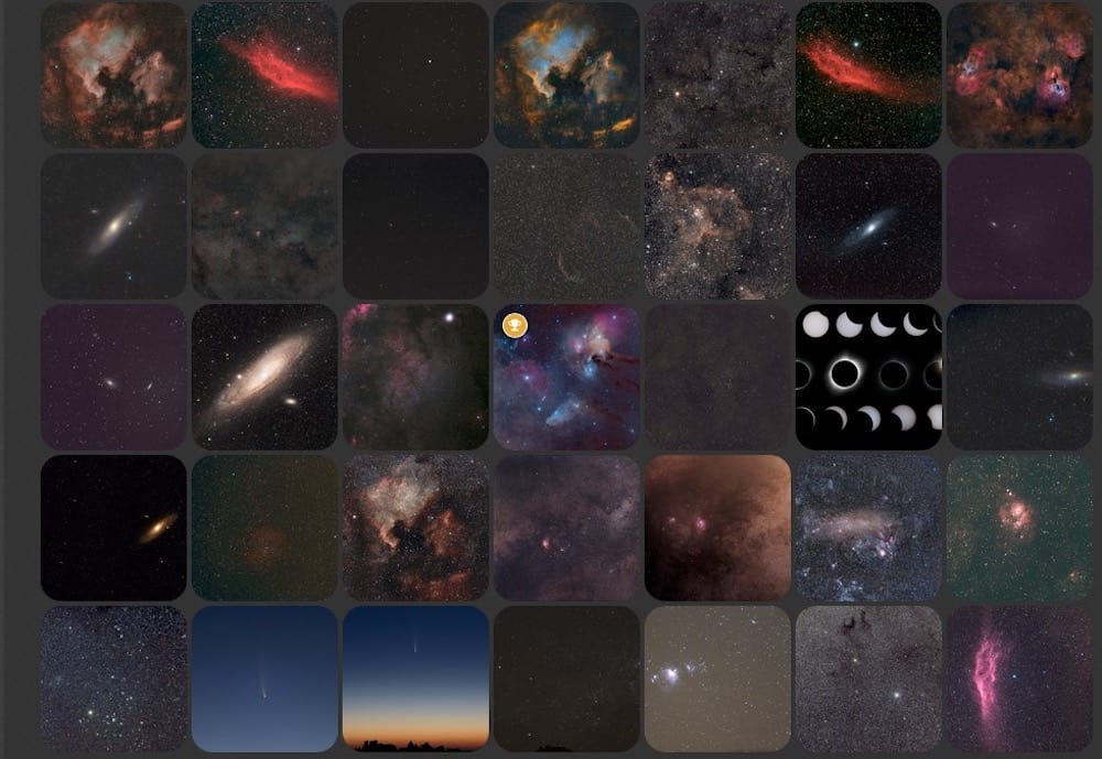 astrobin images taken with zoom lenses