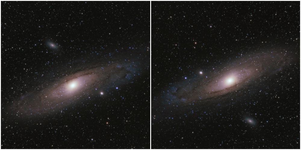 Andromeda and flipped version