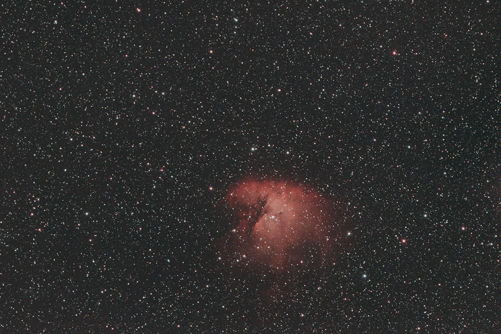 Pacman Nebula taken with Evoguide 50ED + Evoguide 50ED Field Flattener