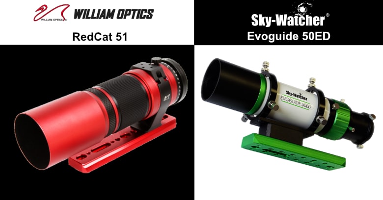 compare the evoguide 50ed to the redcat 51 for wide-field astro imaging