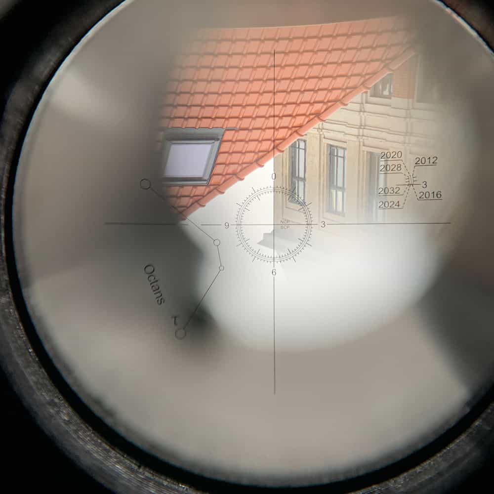 Testing the alignment of the reticle to the Meridian Indicator