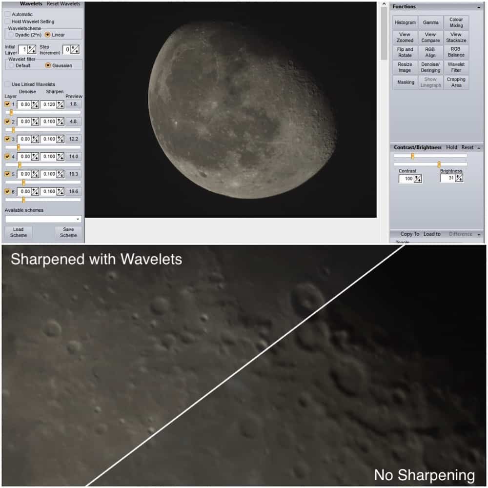 processing moon in registax 6 tutorial