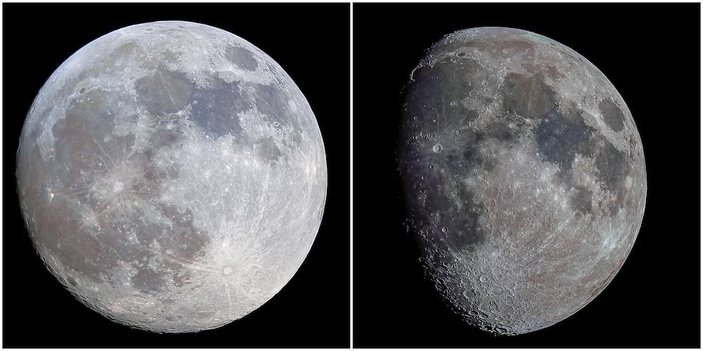 The Moon in Different Phases