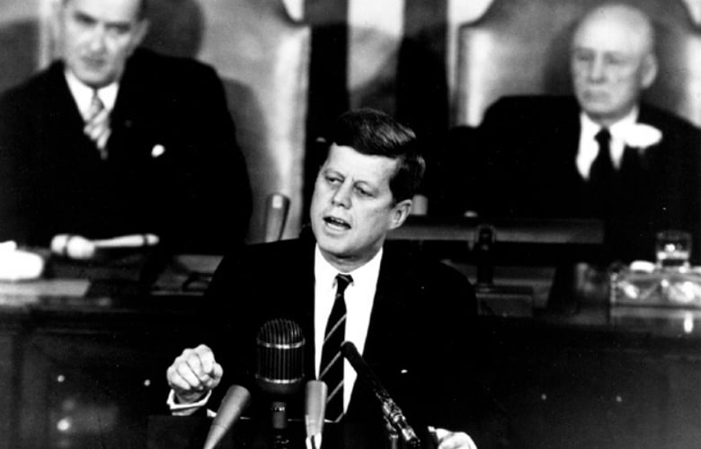 John Kennedy's Goal of landing on the moon