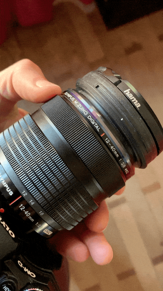 The “clutch” system to enable manual focusing with the Olympus M.Zuiko