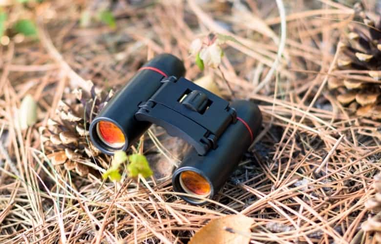 A binocular was dropped unintentionally