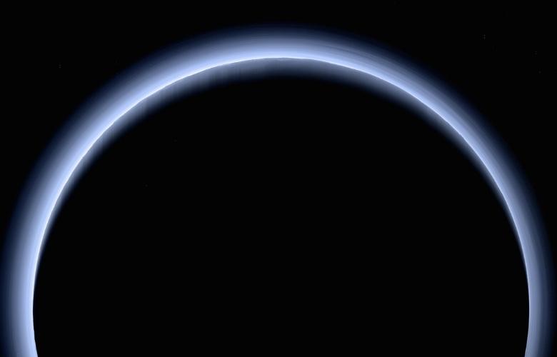 Blue Rays New Horizons High-Res Farewell to Pluto