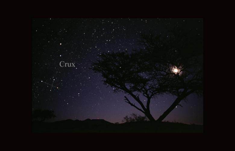 Photo of the constellation Crux, the Cross