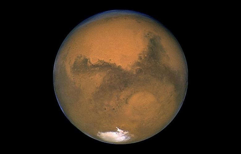 The Hubble Space Telescope took this close-up of the planet Mars when it was just 34,648,840 miles away