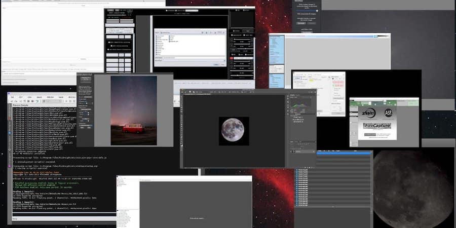 There are many software options available for image stacking in astrophotograph.