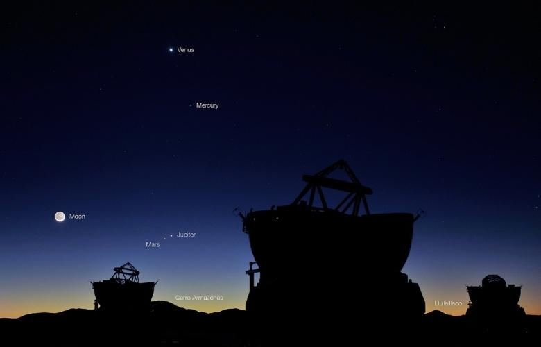 Planetary Conjunction over Paranal