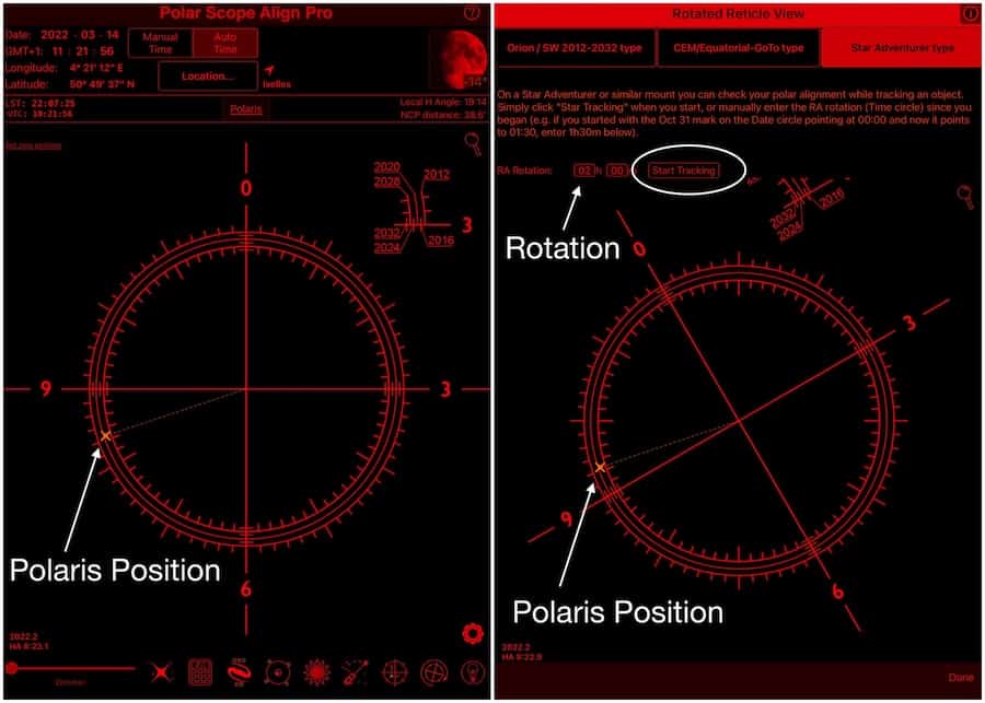 Polar Scope Align Pro has neat tools to let you improve and keep in check the quality of your polar alignment.