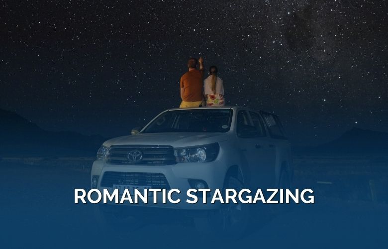 Romantic Stargazing from the Top of a Car